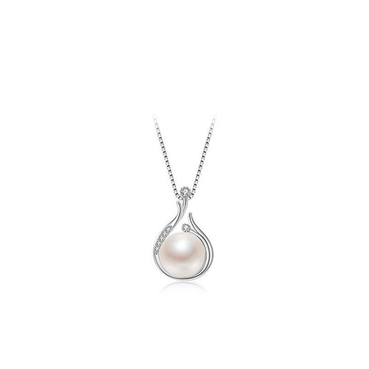 Moon Drop Pearl Necklace & Earrings