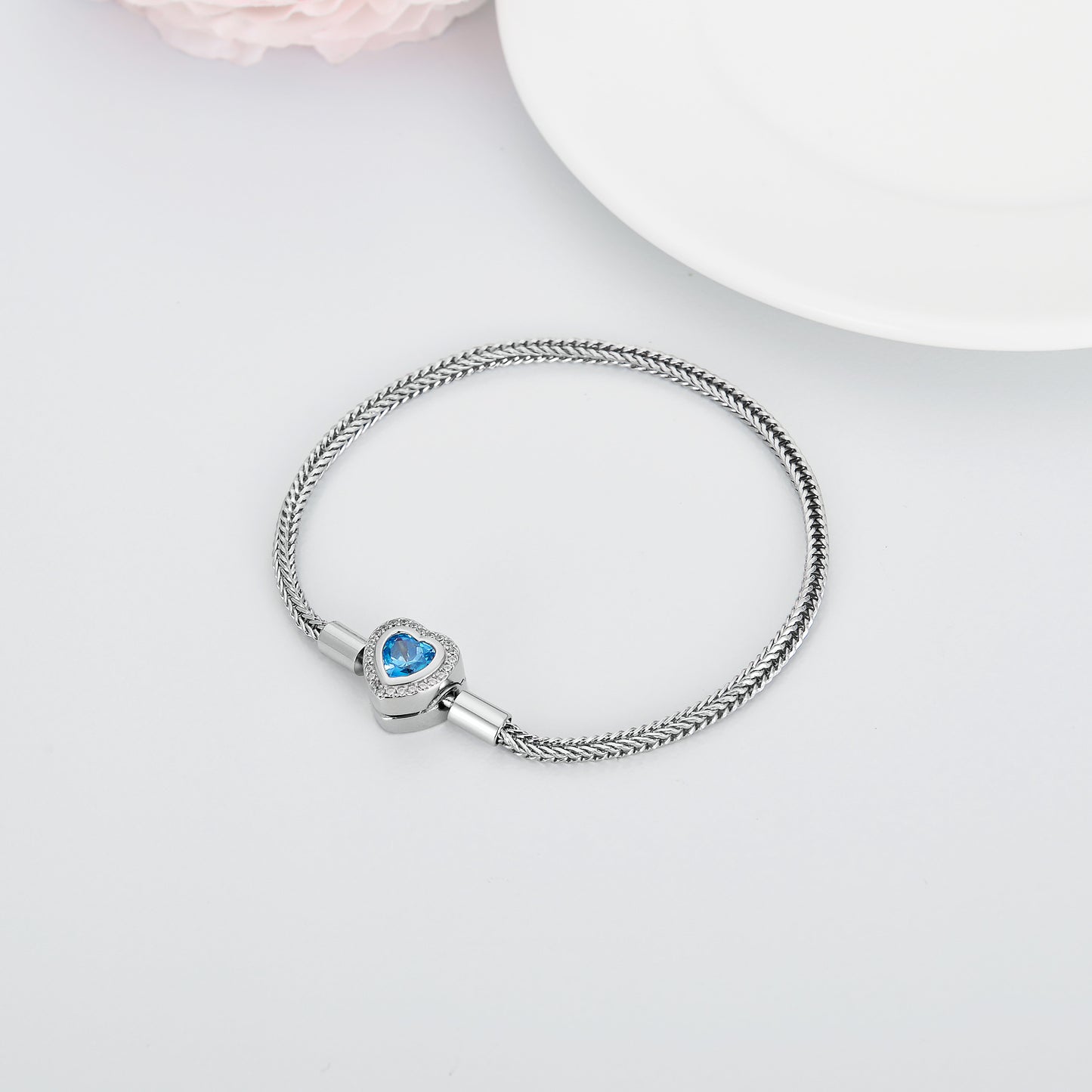 Azure Charmé Bracelet by ELARÉ – Luxury Blue Crystal Jewelry