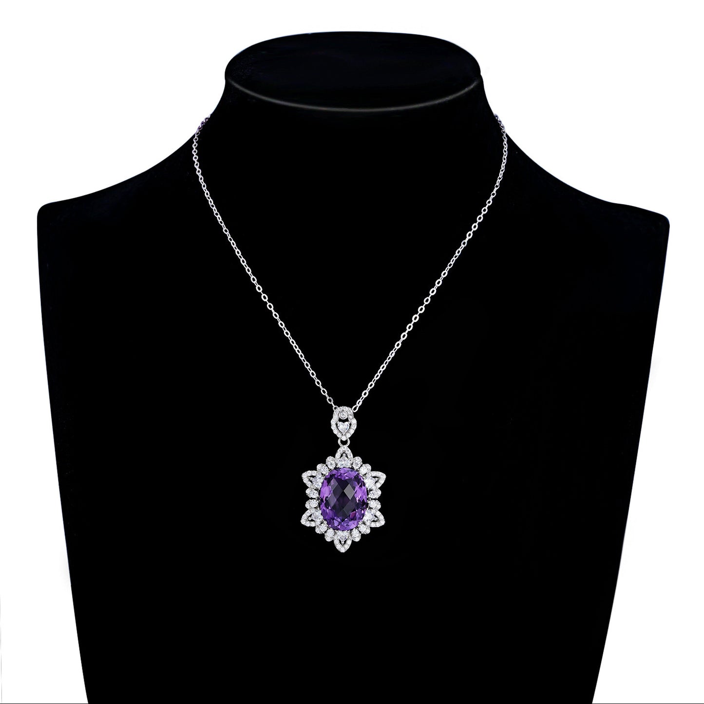 ELARÉ Amethyst Serenity Necklace – Premium Jewelry with Amethyst Gem
