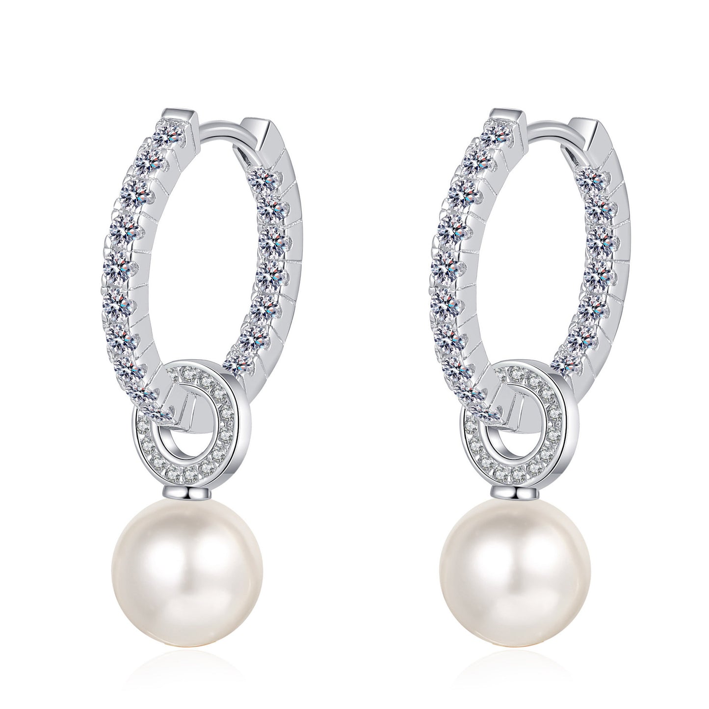 ELARÉ Lumière Pearl Earrings – Luxury Pearl Earrings in Sterling Silver