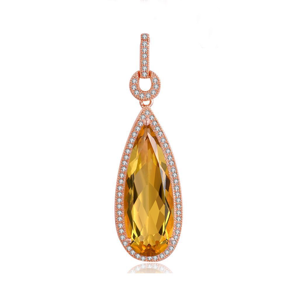 Rosé Radiance – Citrine Charm Set