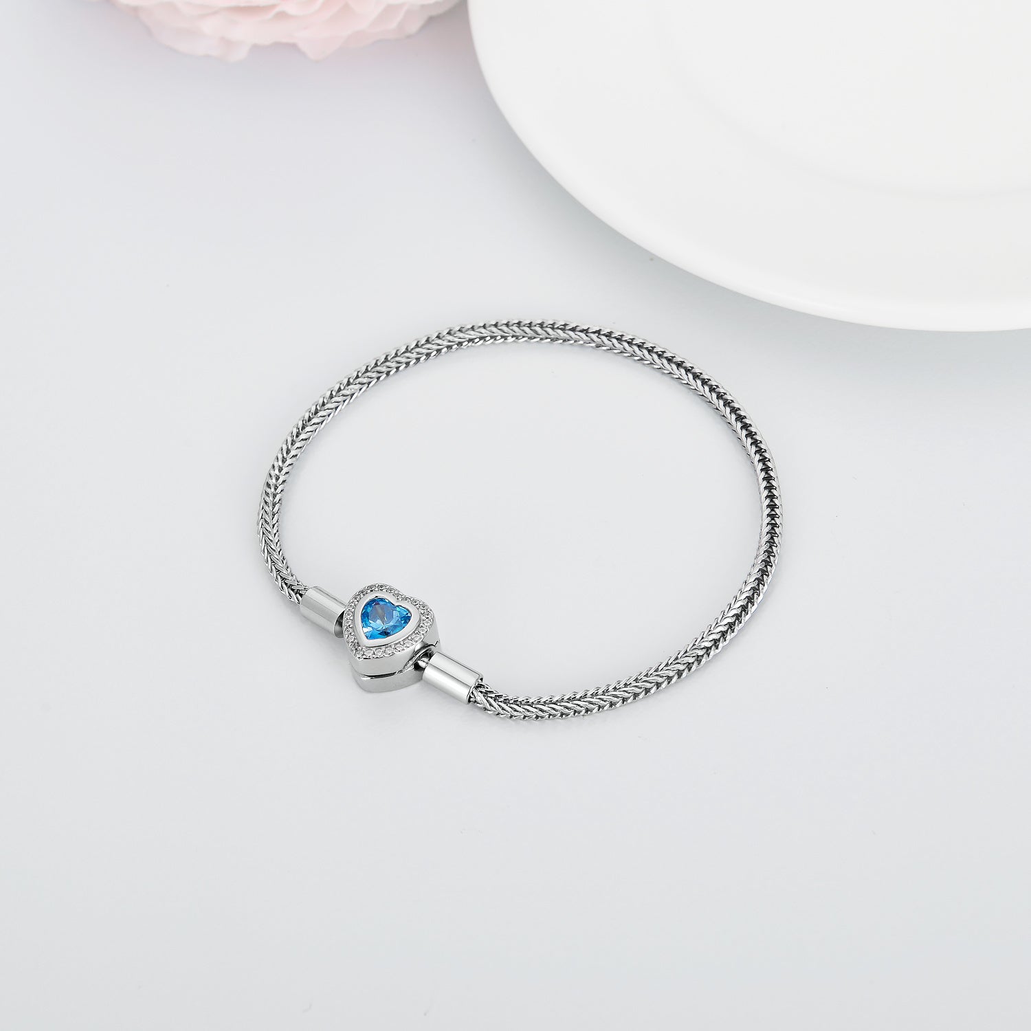 Azure Charmé Bracelet by ELARÉ – Luxury Blue Crystal Jewelry