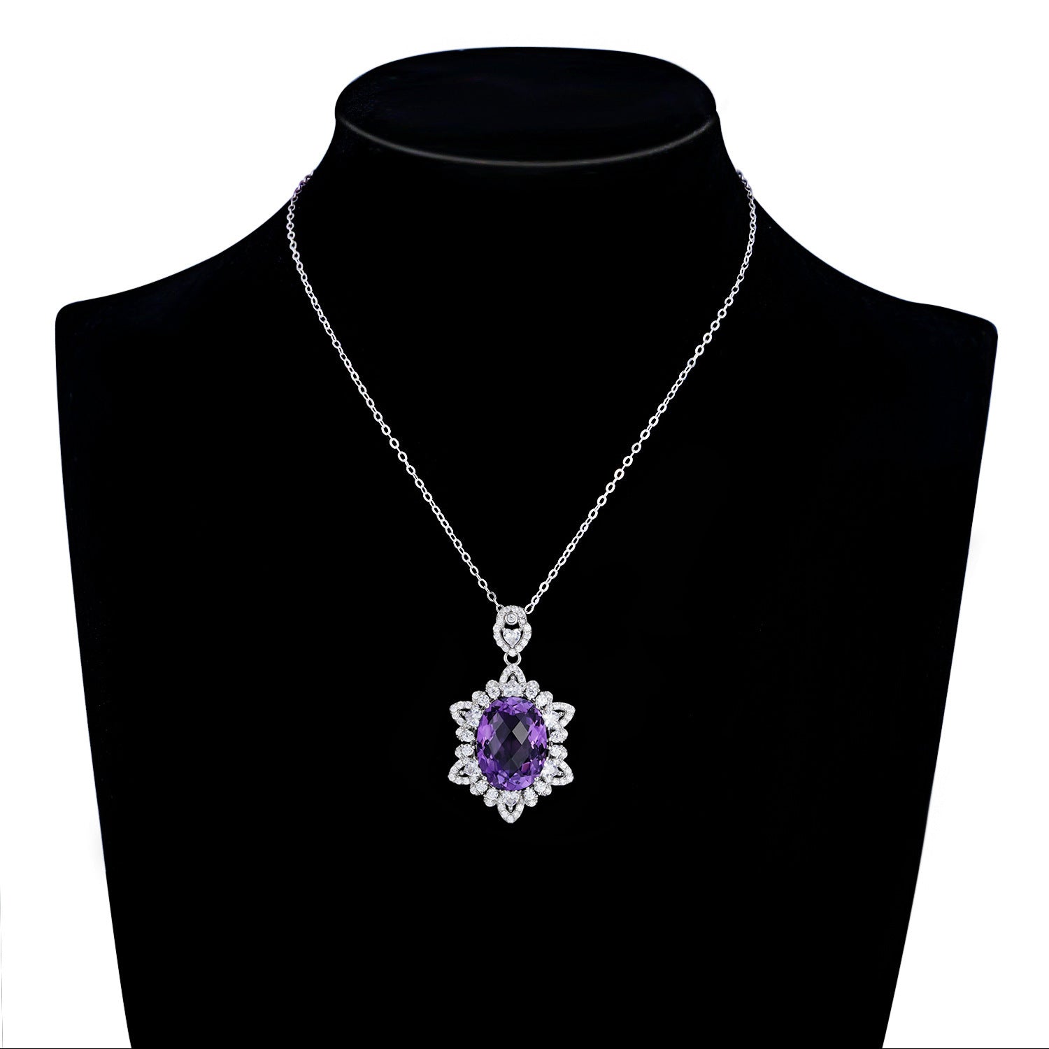 ELARÉ Amethyst Serenity Necklace – Premium Jewelry with Amethyst Gem