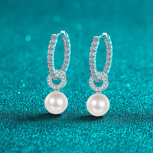 ELARÉ Lumière Pearl Earrings – Sterling Silver & Freshwater Pearl Jewelry
