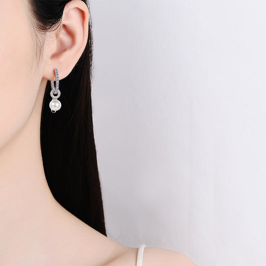 ELARÉ Lumière Pearl Earrings – Premium Jewelry with Pearl and Stone Accents