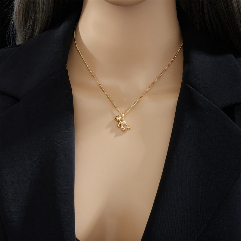 ELARÉ Honey Bear Necklace – Sterling Silver & Honey Bear Design Necklace