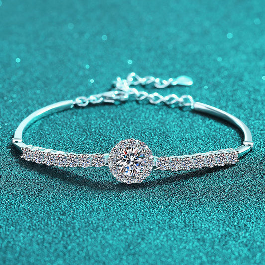 ELARÉ StellaLux Bracelet – S925 Sterling Silver with Moissanite Jewelry