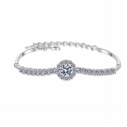 ELARÉ StellaLux Bracelet – Premium Silver Bracelet with Moissanite
